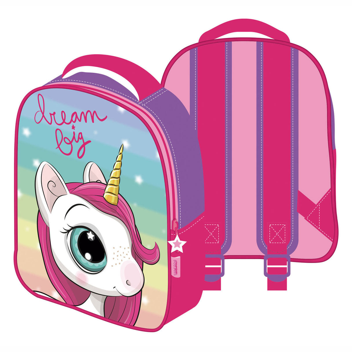 Rucksack 3D Einhorn -Traum groß