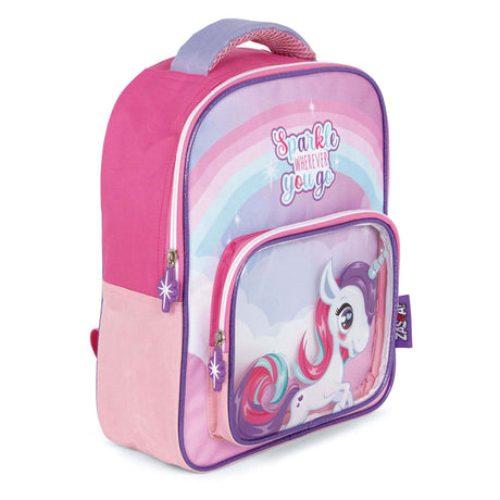 Sac à dos licorne avec poche avant transparente