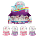 Toi-toys boule à neige cheval de rêve licorne 2 assortis