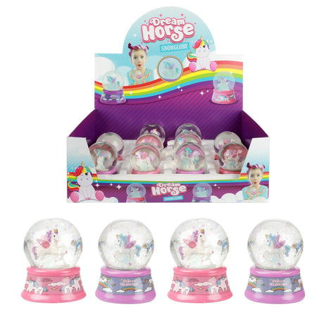 Toi-toys boule à neige cheval de rêve licorne