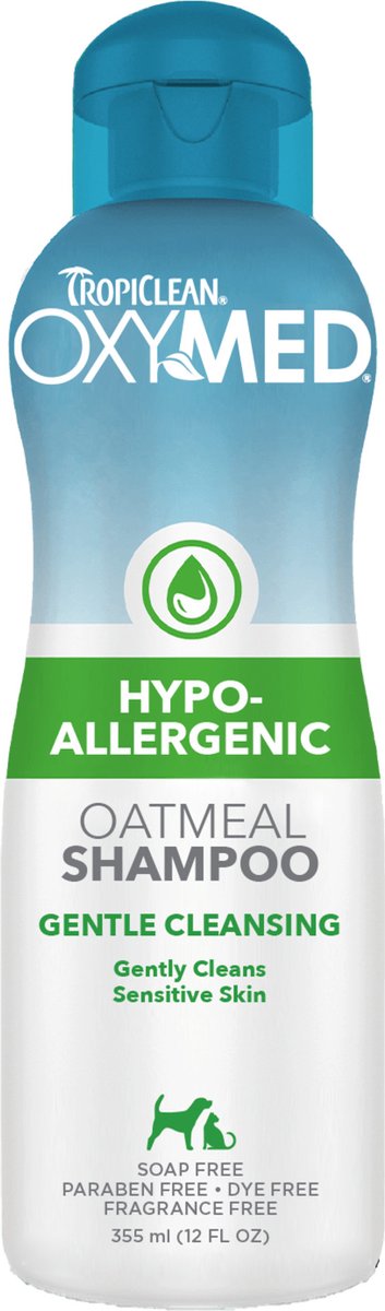 Tropiclean oxy-med - shampooing pour chien hypoallergénique - 355 ml