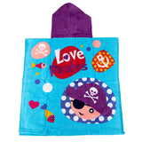 Kids Licensing Towel Poncho Piraatjes, 60x120cm