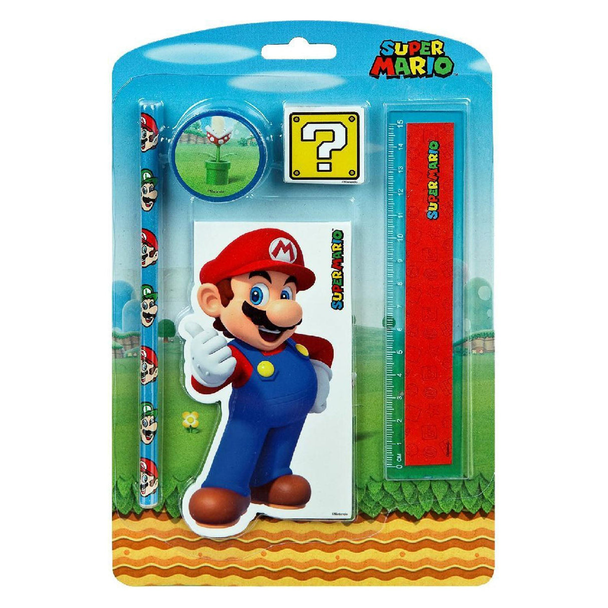 Børnlicenser Super Mario Stationery Set, 5dlg.