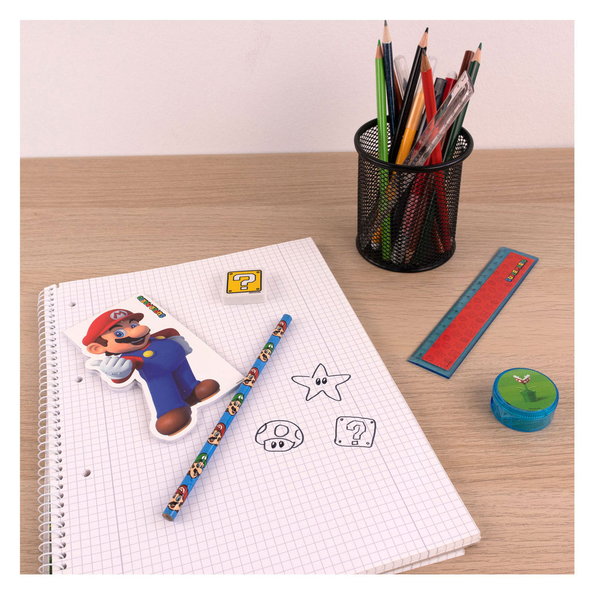 Børnlicenser Super Mario Stationery Set, 5dlg.