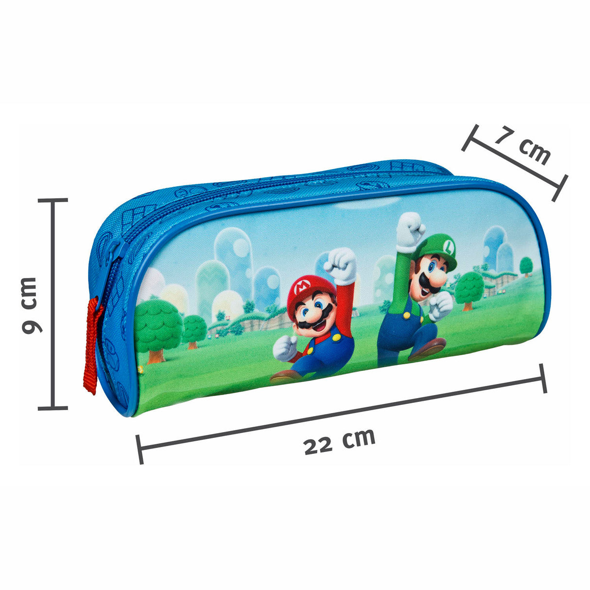 Trousse à crayons super mario sous licence pour enfants - fournitures scolaires super mario