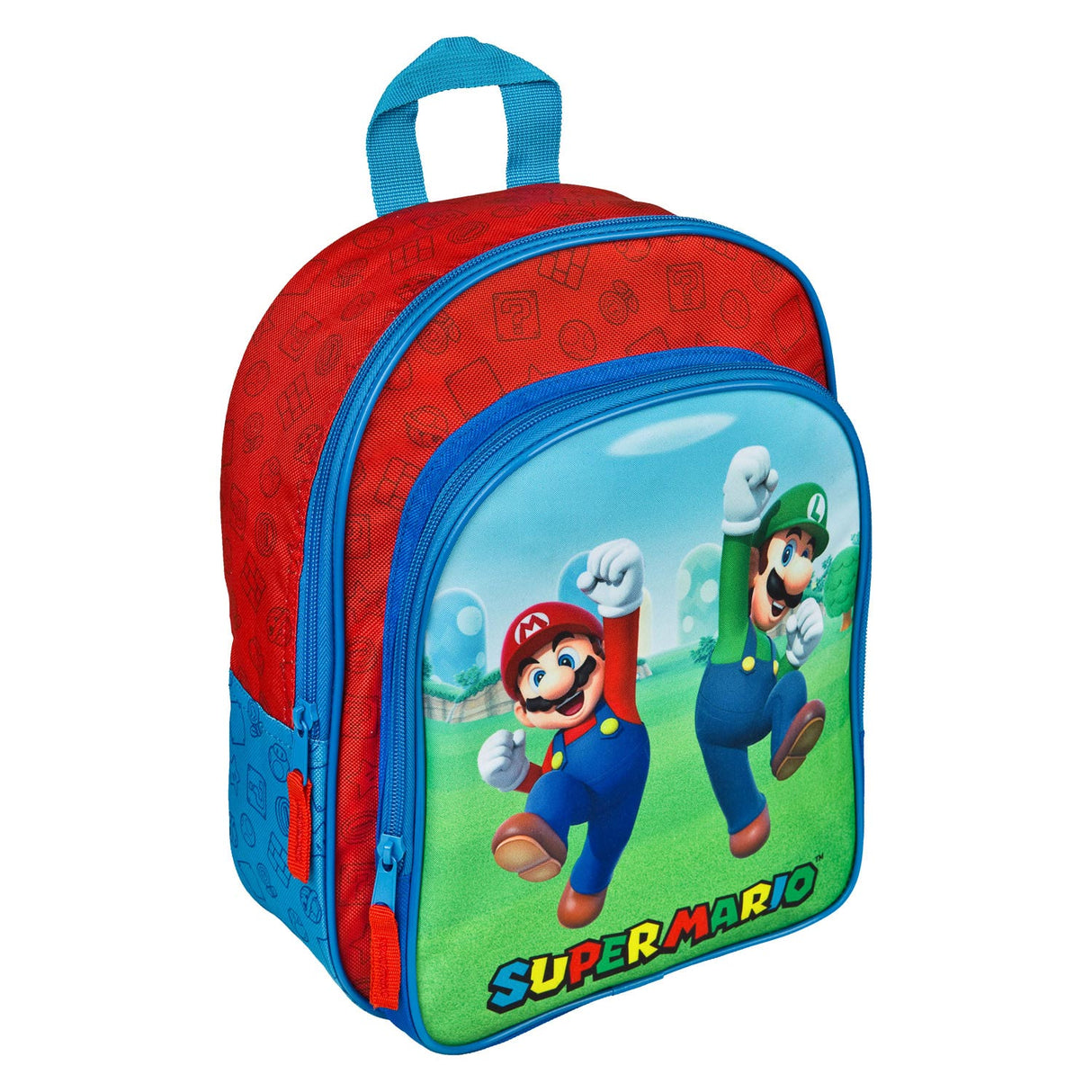 Licence pour enfants Super Mario Sac à dos 30x25x10 cm rouge bleu