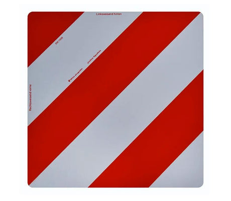 Panneau d'avertissement publicitaire blanc plus guide panneau d'avertissement 423x423mm direction blanc plus guide