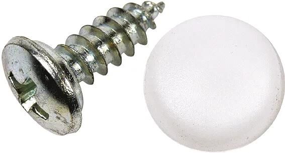 Vis de plaque d'immatriculation Dresselhaus, vis taraudeuses pour plaque d'immatriculation 4,8 x 19 mm