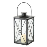 Lanterne de maison Boltze métal noir 17x30cm
