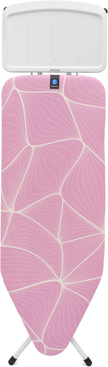 Brabantia planche à repasser c - pour centrale vapeur - 124x45 cm - vagues lilas