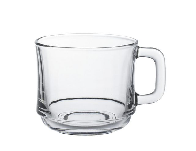 Tasse à thé lys transparente 72 pièces