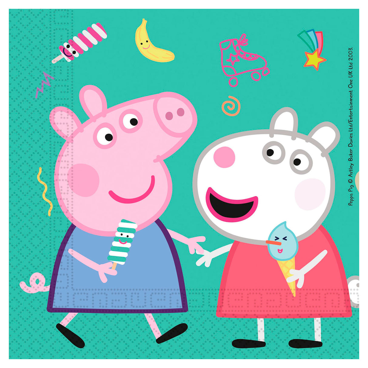 Serviettes Globos Peppa Pig, 16 pièces.