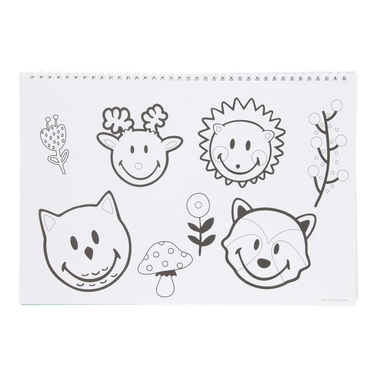 Smiley Sketch Block med klistremerker