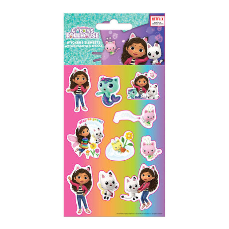 Autocollants pour maison de poupée Gabby, 5 feuilles