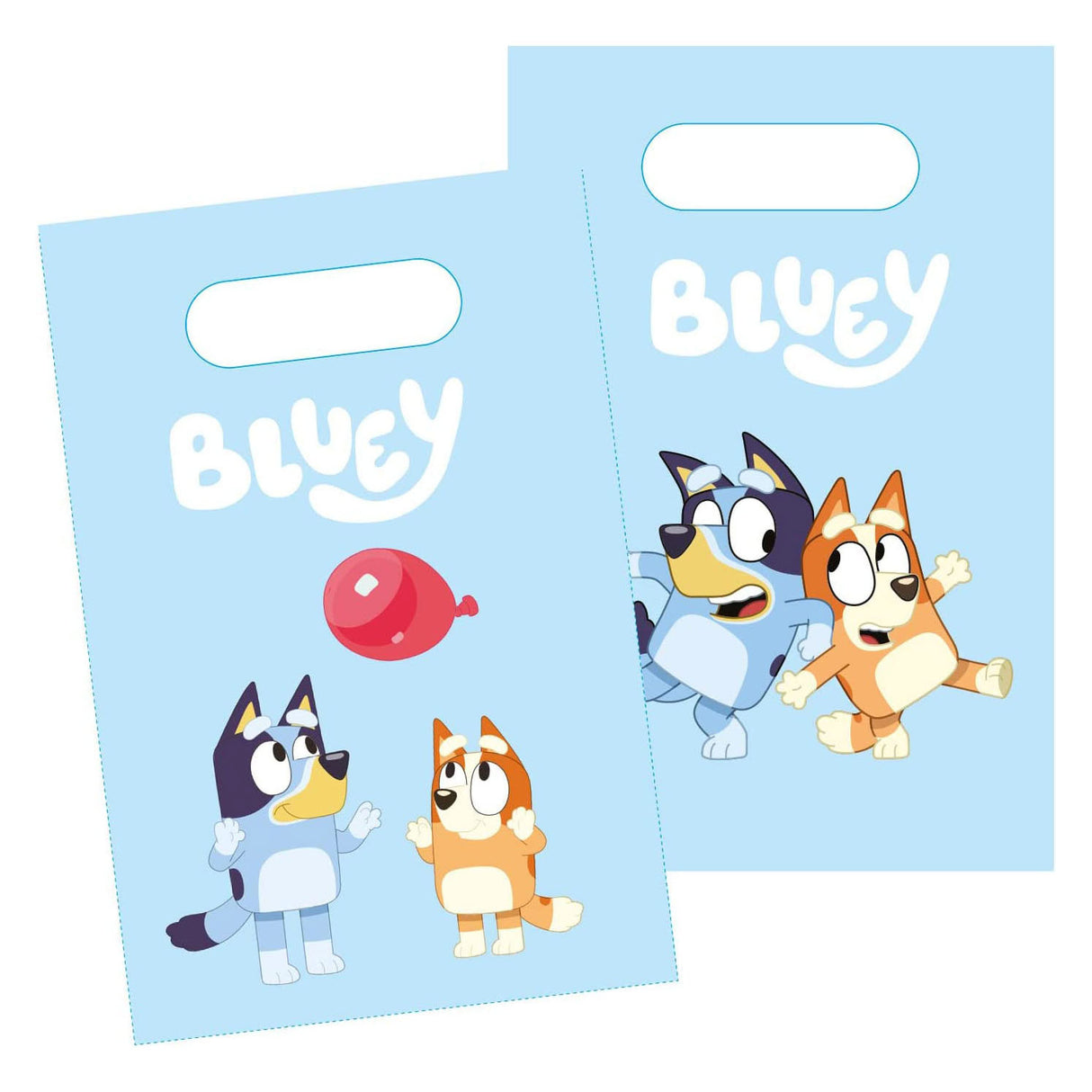 Uitdeelzakjes papier bluey, 8st.