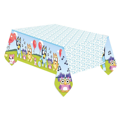 Nappe papier bleu, 120x180cm