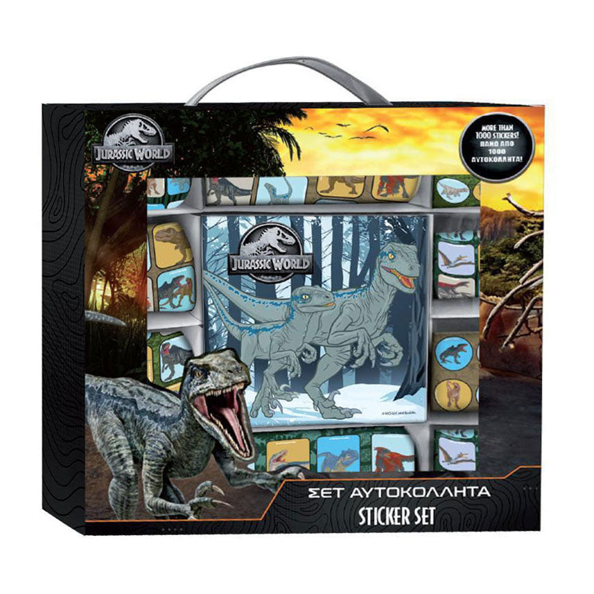 Jeu d'autocollants Jurassic World, 1000 pièces.