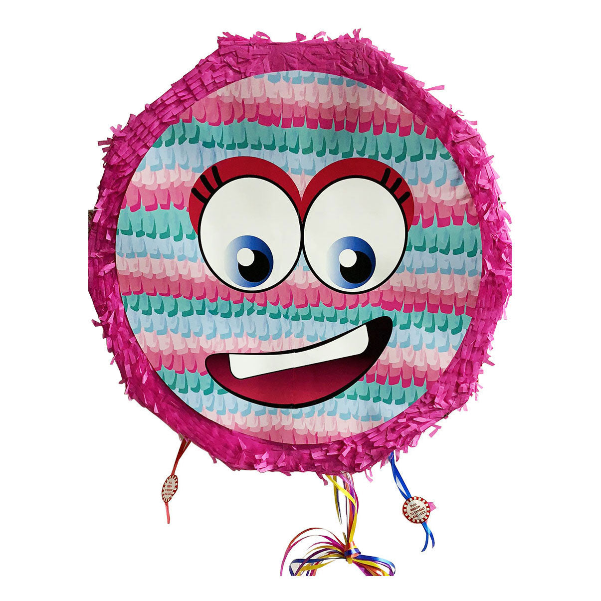 Pinata lachgezicht roze