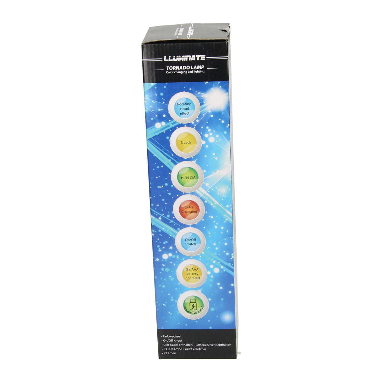Lampe de lave de tornade, 34 cm