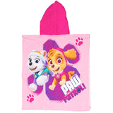 Poncho serviette Paw Patrol rose 55x110cm