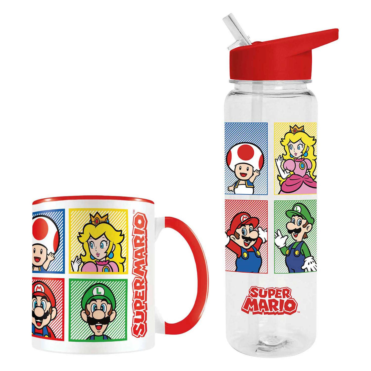 Coffret cadeau Super Mario - tasse, mug et aimant