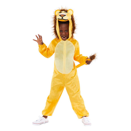 Déguisement enfant peluche lion onesie - 3-4 ans