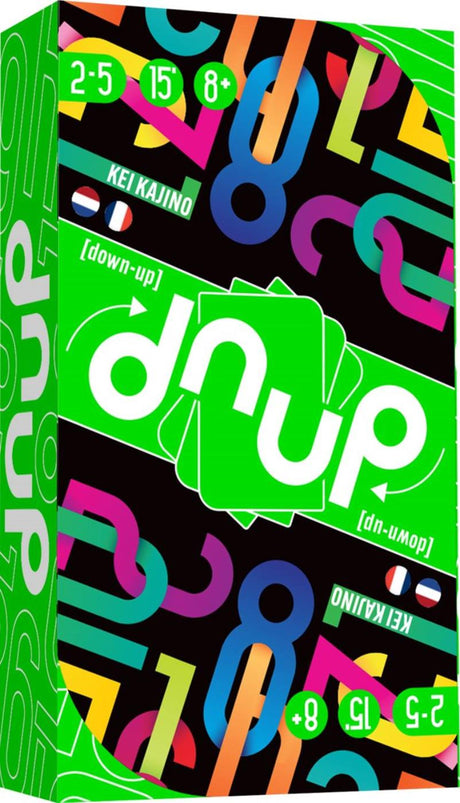 Space Cowboys Dnup – Jeu de cartes – Jeu de voyage compact – Jeu de société rapide pour les amis de la famille – Idéal pour les vacances, en déplacement et à la maison – À partir de 2 joueurs