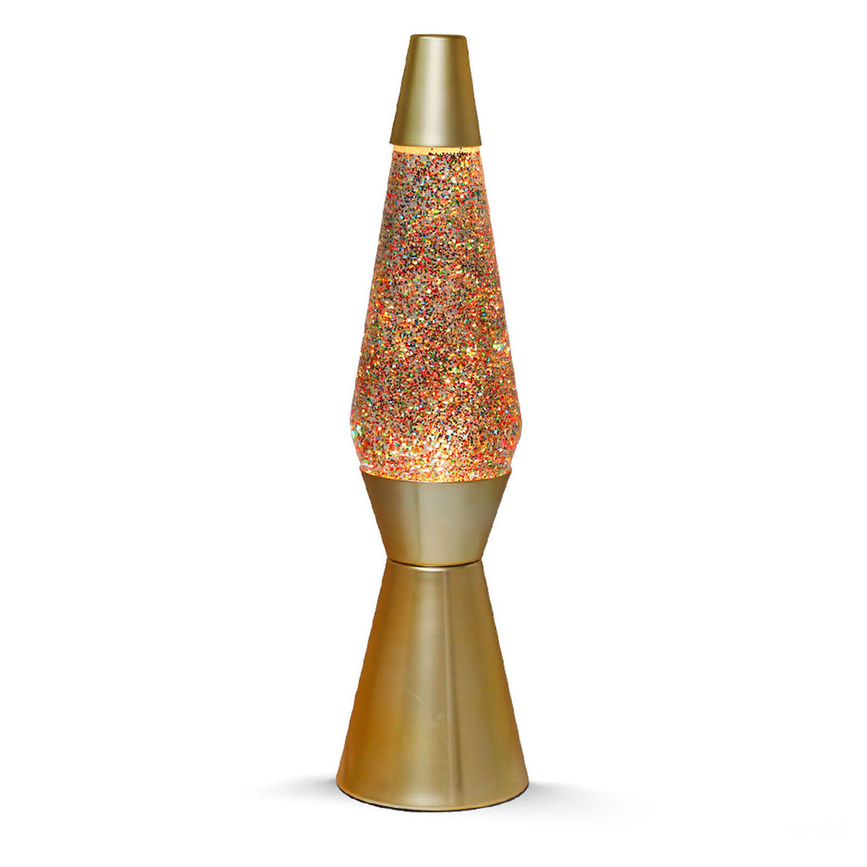 Lavalamp Gold Glitter, 40 cm