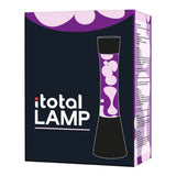 Lavalamp itotal noir blanc violet, 40 cm