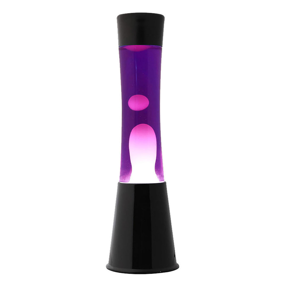 Lavalamp Black Purple White, 40cm