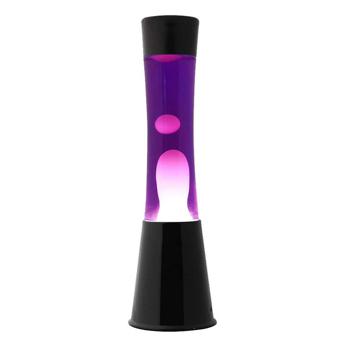Lavalamp itotal noir blanc violet, 40 cm