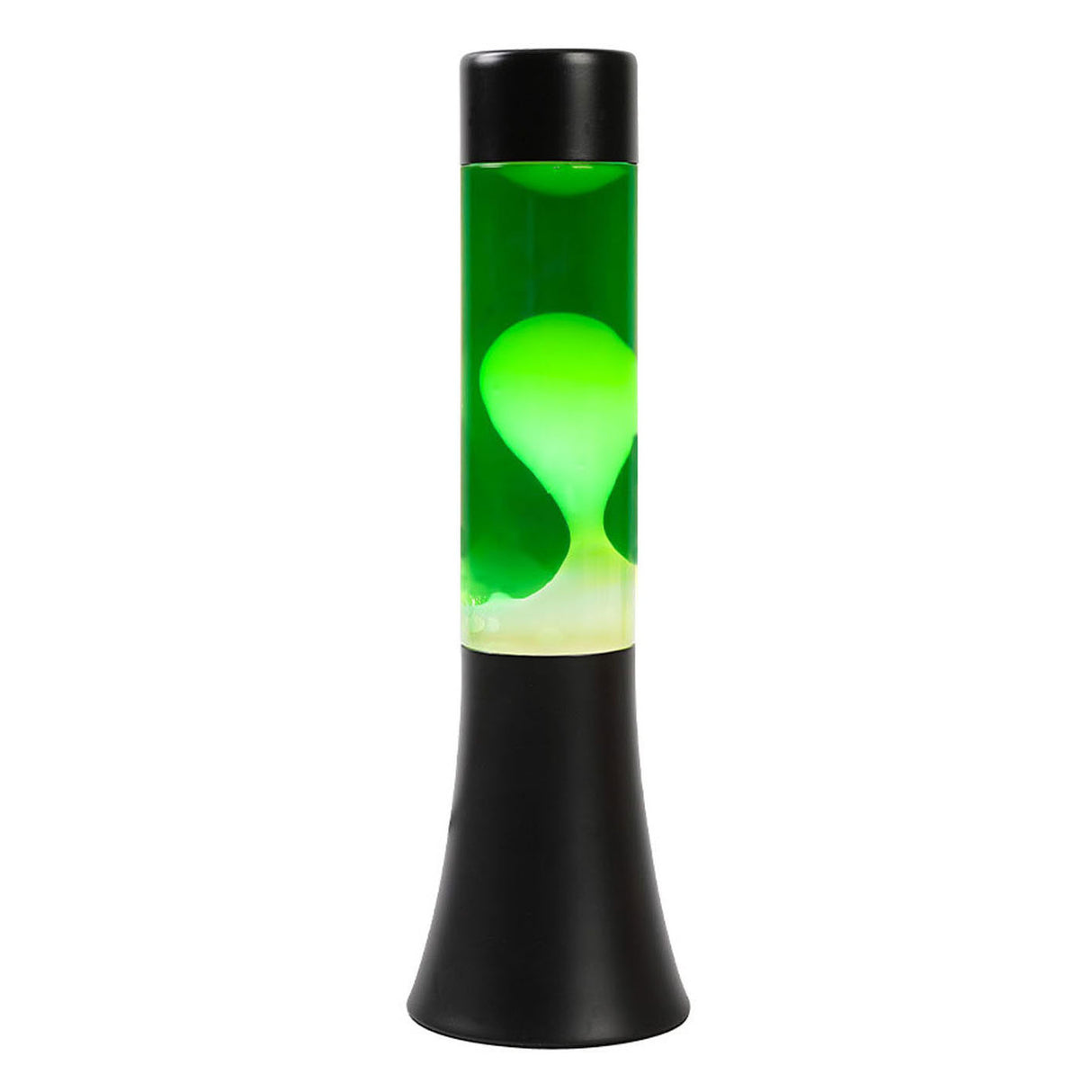 Lavalamp negro verde blanco, 30 cm