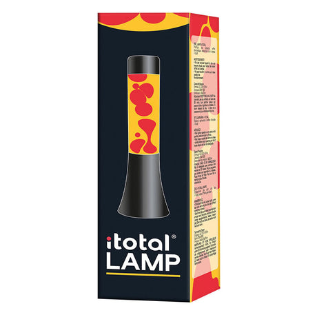 Lampe à lave Itotal noir orange rouge, 30cm