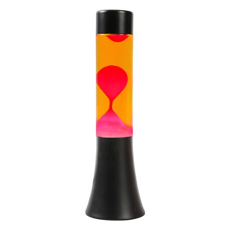 Lampe à lave Itotal noir orange rouge, 30cm