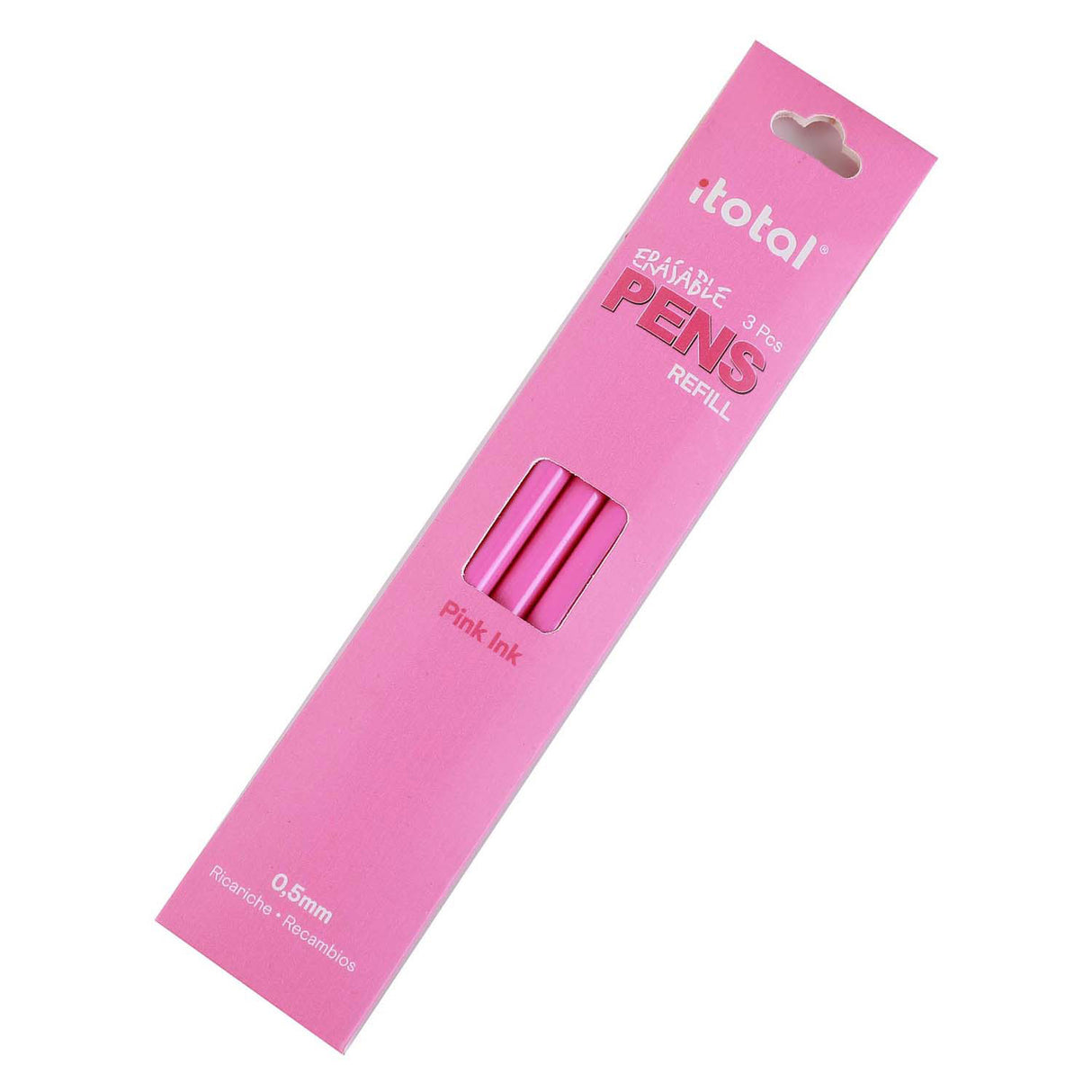 Recharge d'encre effaçable Itotal rose, 3 pcs.