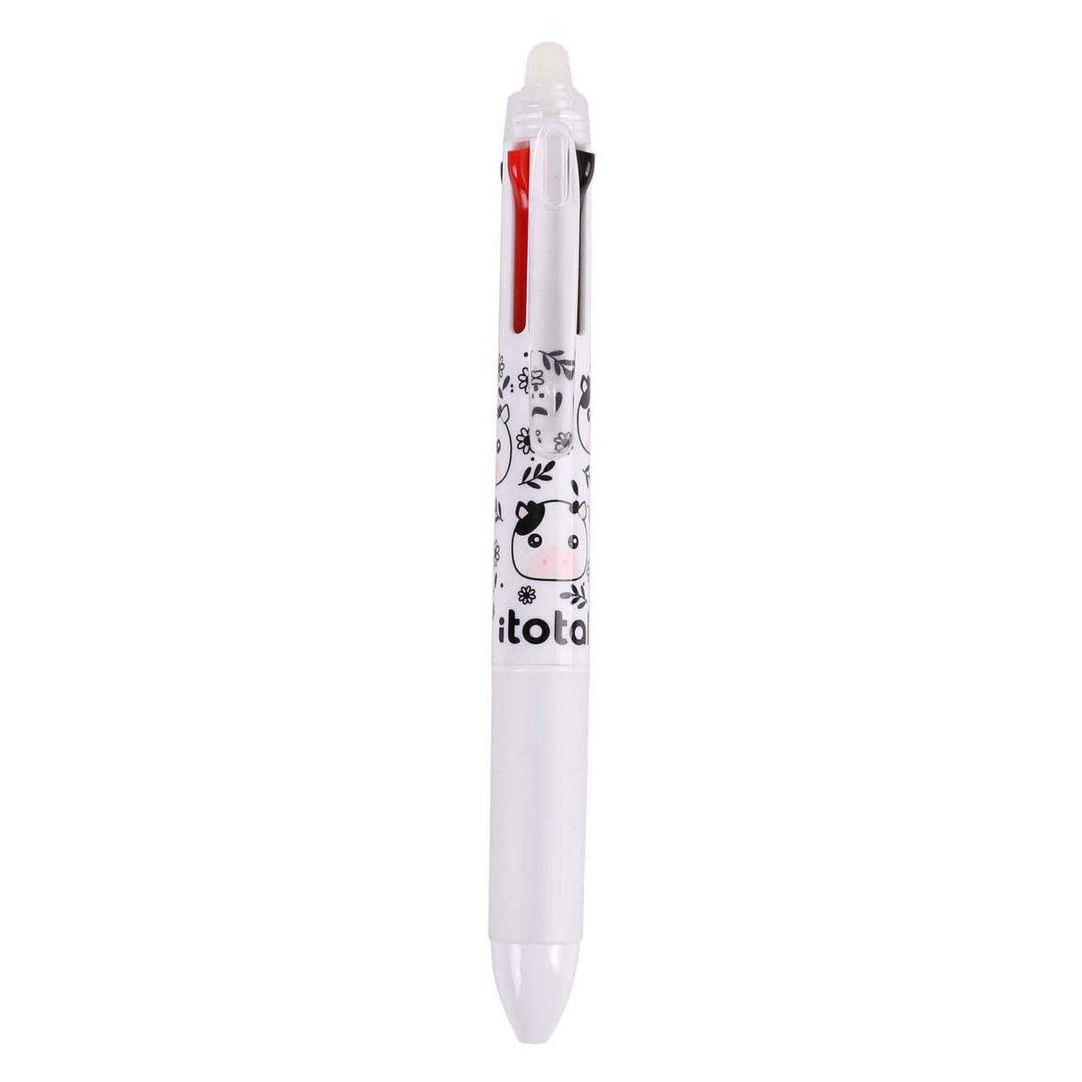 Stylo multicolore effaçable Itotal 4en1 vache