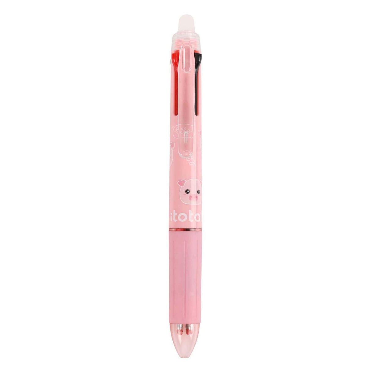 Stylo cochon multicolore effaçable Itotal 4en1