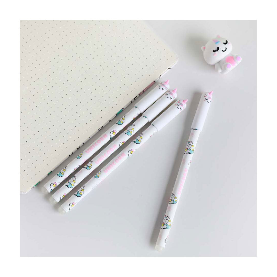 Stylo bille effaçable Itotal avec capuchon licorne