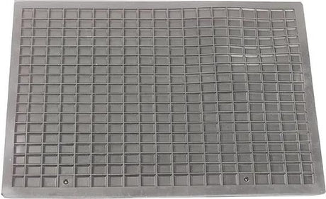 Tapis de pied Schönek tapis en caoutchouc noir arrière 460x400 mm