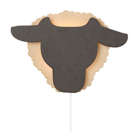 De tjalle et jaspe - applique mouton - bois