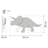 De Tjalle et Jasper - applique dinosaure triceratops - bois