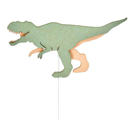 De tjalle et jaspe - applique dino t-rex - bois