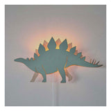 De Tjalle et Jasper - applique dinosaure stégosaure - bois