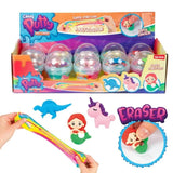 Toi-toys arc-en-ciel de mastic fou avec gomme
