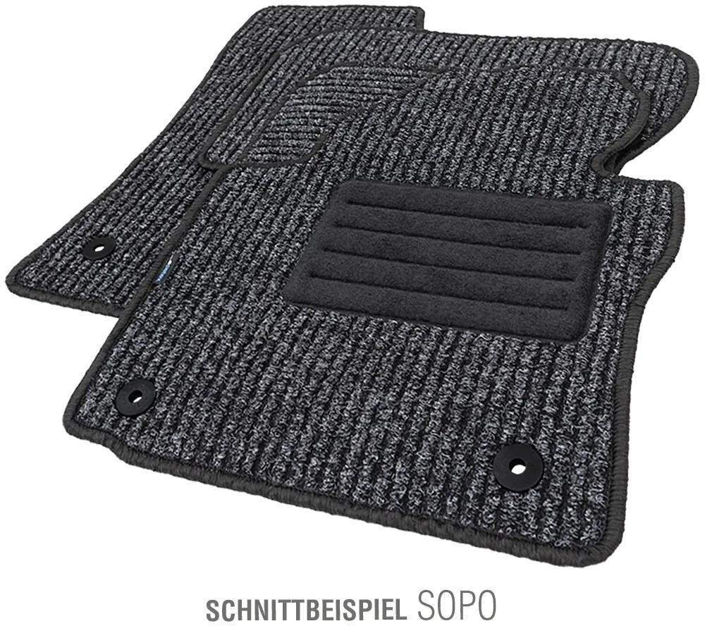 Tapis de sol Petex sopo tapis de voiture sopo gr.2 anthracite 4 pièces.