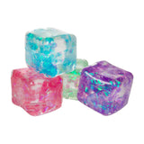 Toi-toys cube à presser amusant à paillettes