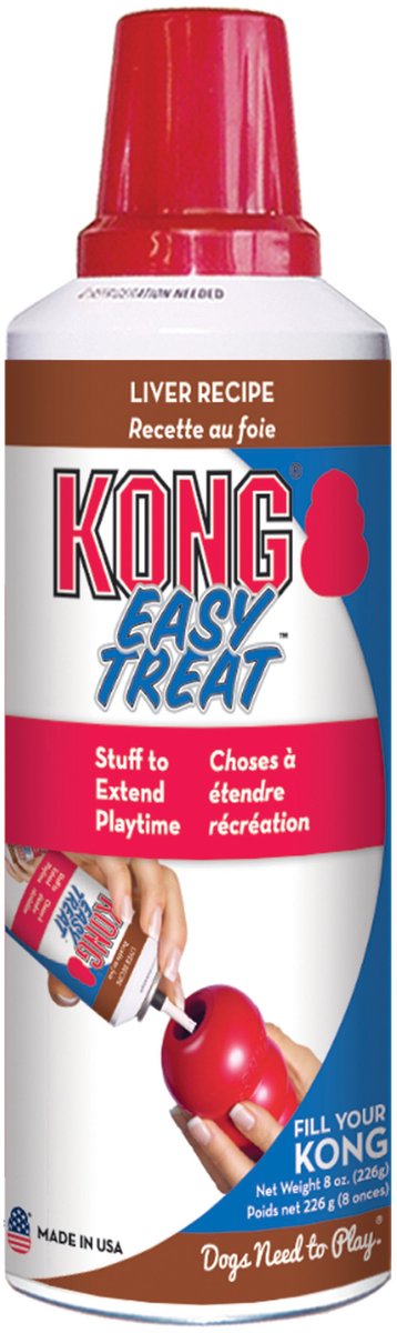 Kong stuff'n pasta snack pour chien - foie - biscuits pour chien - 226 gr