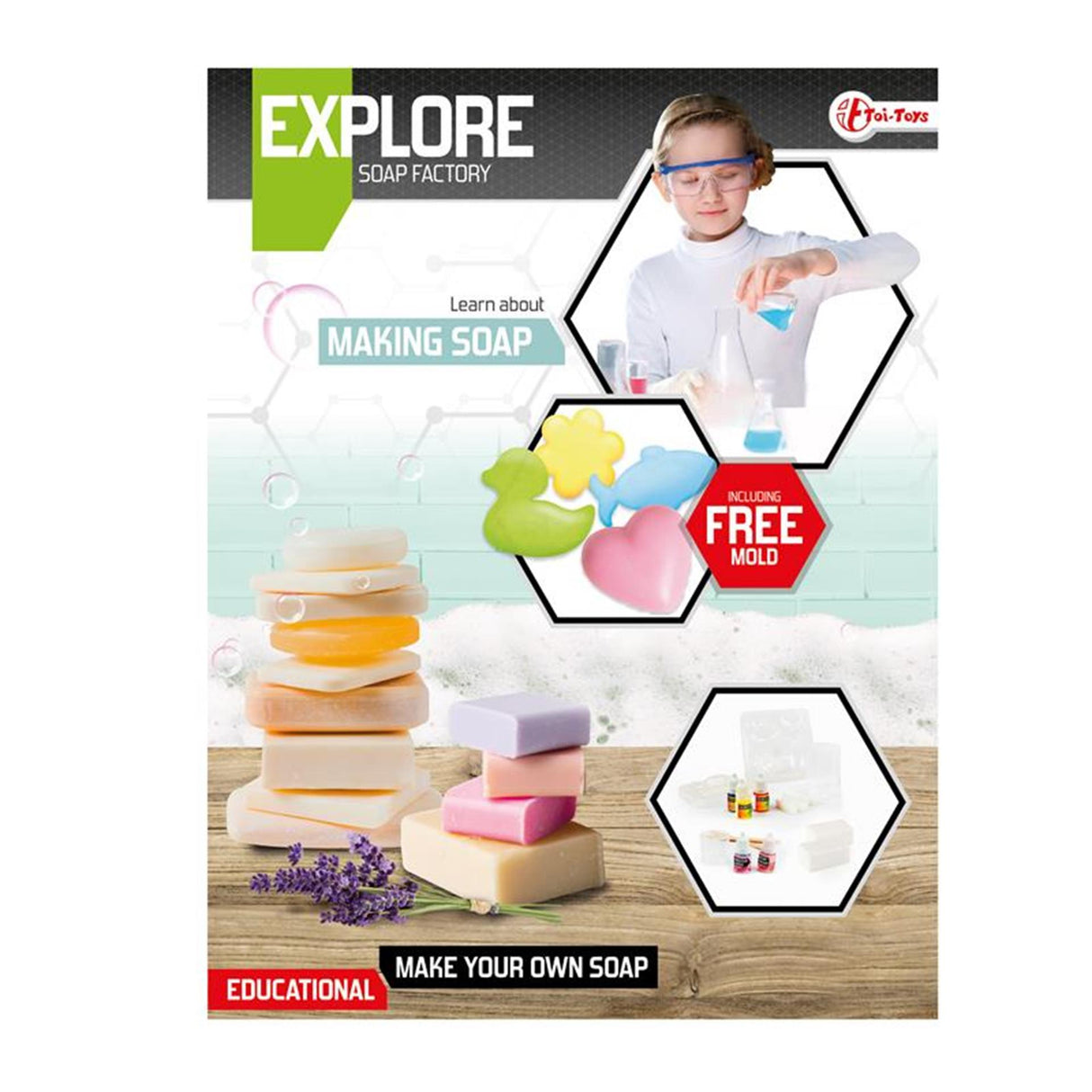 Toi-toys toi toys explore set science - fabrication de savon à partir de 8 ans
