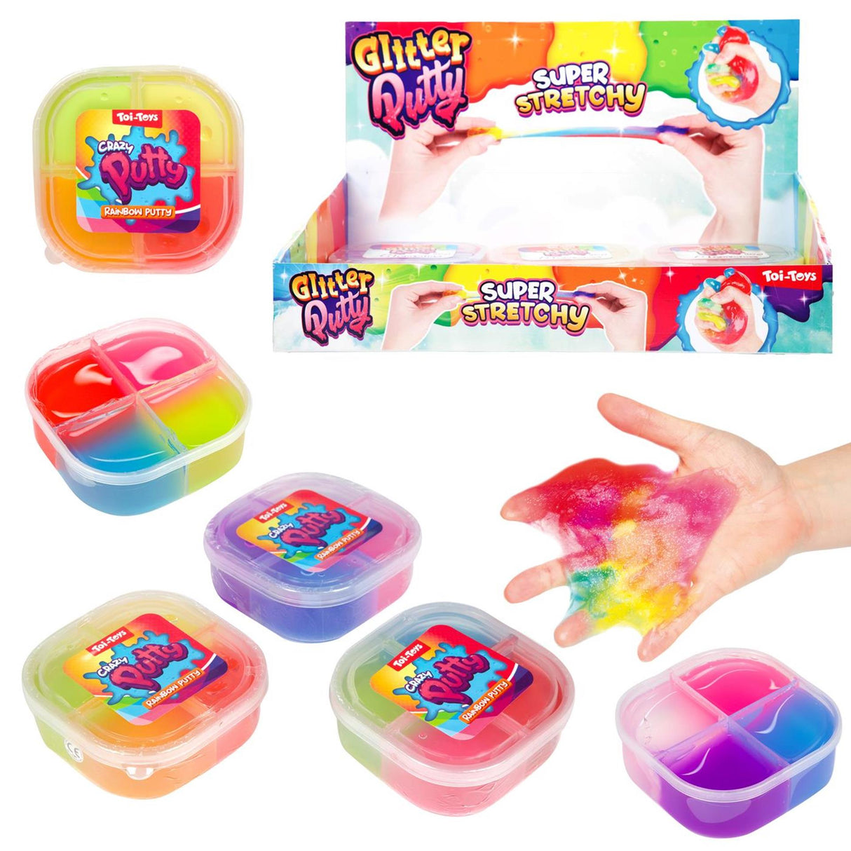 Toi-toys mastic pailleté amusant quattro
