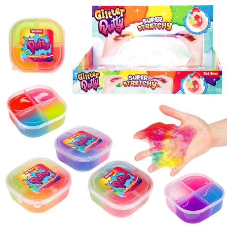 Toi-toys mastic pailleté amusant quattro